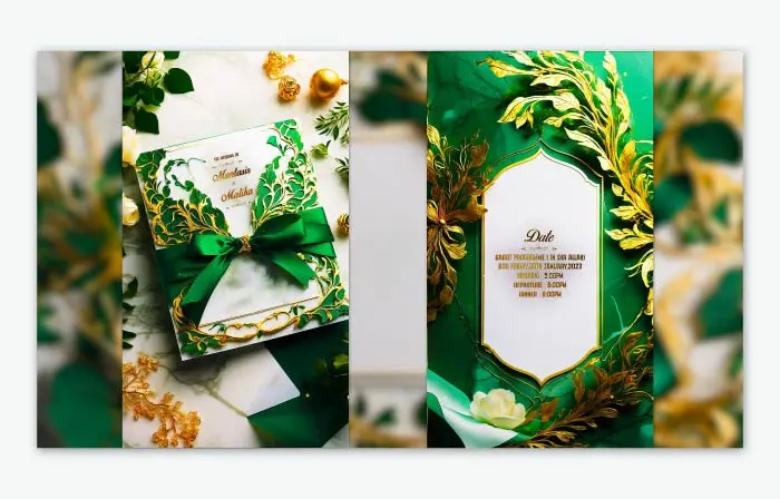 Beautiful Floral Islamic 3D Wedding Invitation Instagram Story